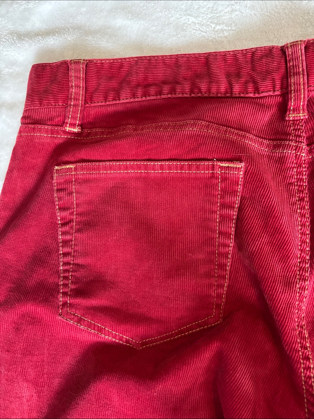 Old Navy Red Corduroy Pants 2005 Y2K vintage - Picture 5 of 10